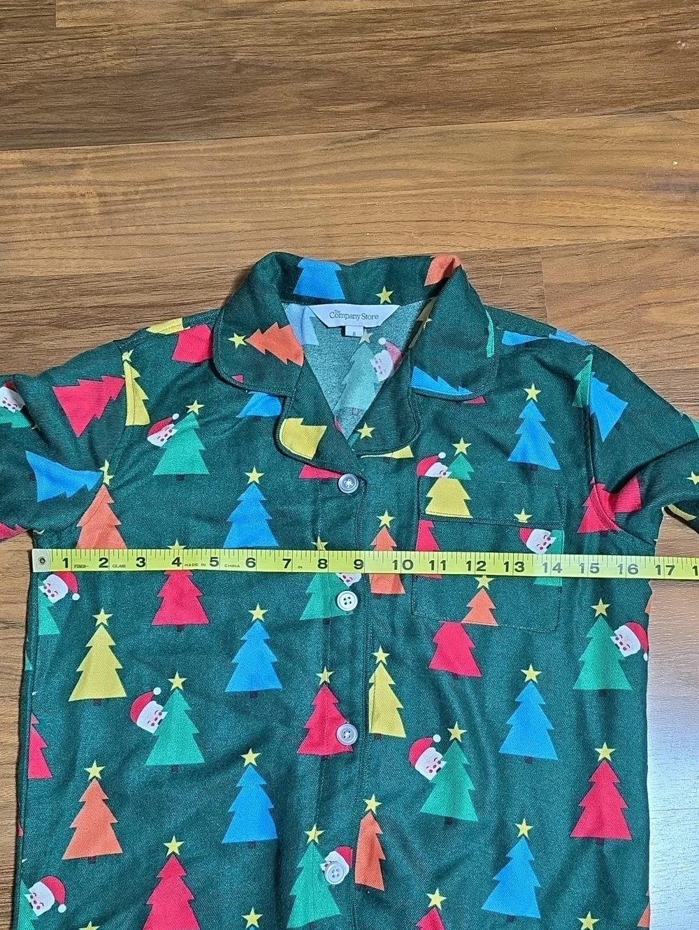 The Company Store Holiday Flannel Pajama Set - Holiday Trees - Unisex Kids 8